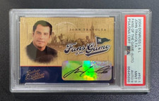 John Travolta 2004 Donruss Leather & Lumber Fans of the Game Auto FG1 PSA 9/9