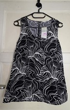 Women's Primark Black and White Vest Top. Size XS. New with Tags