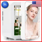 Bogda Mini Fridge 4 Liter/6 Can Dimmable Led Light Mirror Cooler And Warmer For