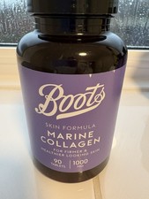 BOOTS  SKIN FORMULA MARINE COLLAGEN 90 TABLETS 1000MG NEW AND SEALED BOTTLE 