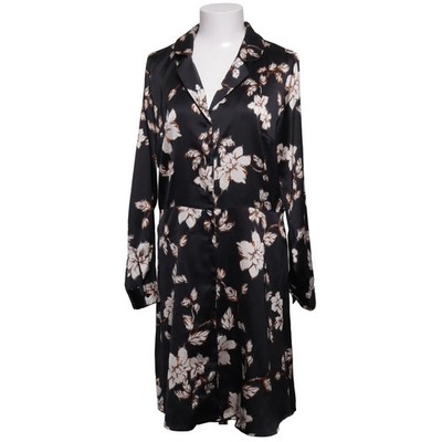 Ichi, Blusenkleid, Größe: M, Schwarz/Weiß/Mehrfarbig, Polyester, Blumen #WgW