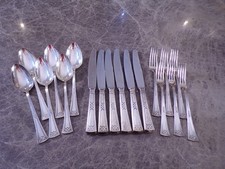 Klassiker ERBE IDEAL Silberbesteck Tafelbesteck für 6 Personen 18 Teile 90er TOP