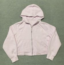 Lululemon Scuba Oversized Hoodie Full Zip Womens Size XL/XXL Pink Gym Pullover