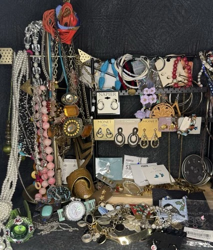 Costume Jewelry Lot Monet Napier Catherine Popescu Brighton Judy Lee Invicta
