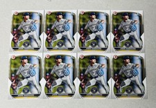 Jason Woodward 1st Card 2023 Bowman Draft #BD-97 Milwaukee Brewers Lot Of 8