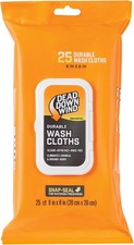 DEAD DOWN WIND Durable Wash Cloth W/Snap Lid 25 Count Pack of 1 , Multi