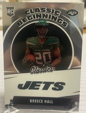 2021 Panini Classics #CB-6 Breece Hall Classic Beginnings RC Jets Rookie Card