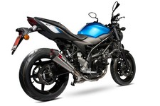 Suzuki SV650 16-21 Scorpion Serket Scarico Conico Spazzolato SS Slip-on RSI119SEO