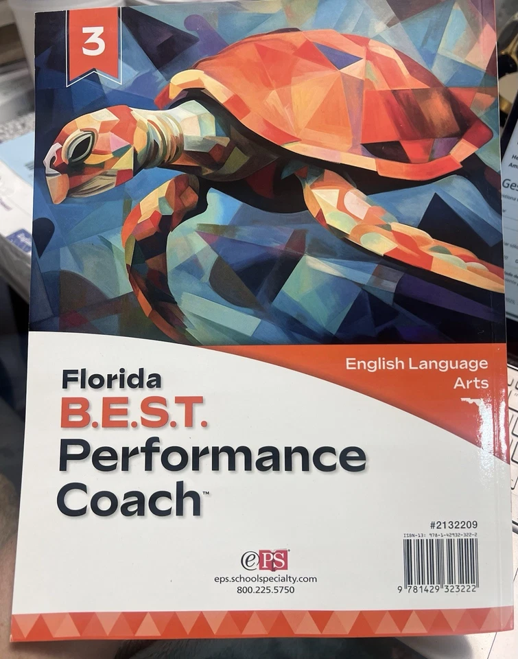 Florida B.E.S.T Performance Coach, English Language Arts, Grade 3 - Image 2 of 4