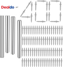 400 Pcs Double-Headed Skirting Nails with Sleeve Tools - Invisible Seamless Doub