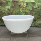 Vintage Fire King Oven Ware White Swirl 6” Mixing Bowl Mint Condition.