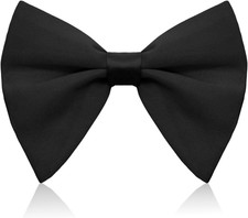 Oversized Bow Ties for Men, Mens Bow Tie Adjustable Clip on Pre-Tied