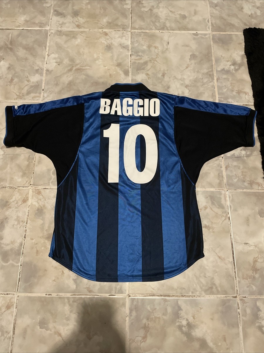 VTG Inter Milan Nike Roberto Baggio #10 Home Jersey Soccer