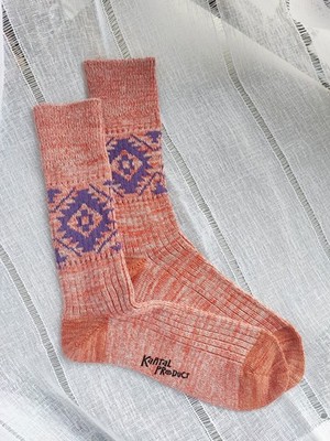 Kapital Product Orange/Purple Unique pattern Soft Socks NWOT - Unisex