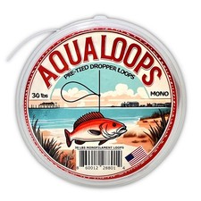 Pre-Tied Dropper Loops - 30Lbs Monofilament - 80 Loops 12 inches Apart - Made...