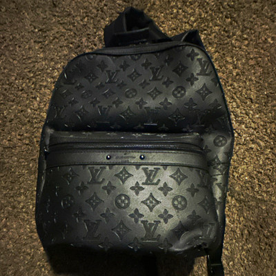 Louis Vuitton Black Monogram Mini Backpack Zip Closure Adjustable Strap Pockets