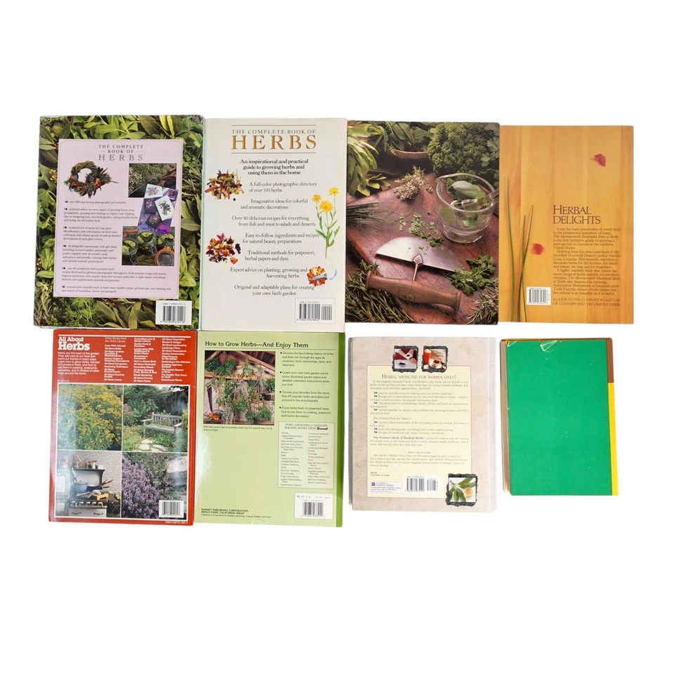 Lot of 8 Herb Books Gardening & Healing Set Hardcovers Softcover A Modern Herbal - Image 2 of 4