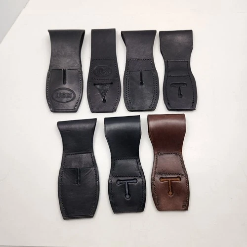 Civil War Bayonet Leather Frogs Lot of 7 Repro