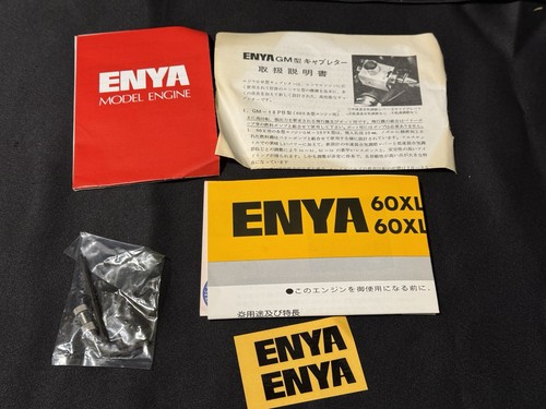 Enya 60XLF Ring GM-10SB Curb 2-Stroke Airplane Nitro R/C Engine Made in Japan - Picture 10 of 12