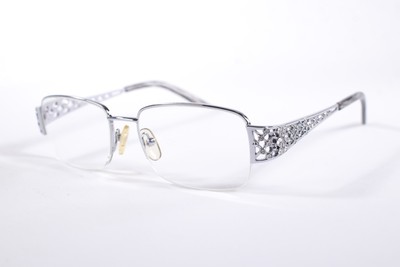 Sonstige Brillen Elements 320 Damen Silber Halbrand Metall Brille Brillengestell