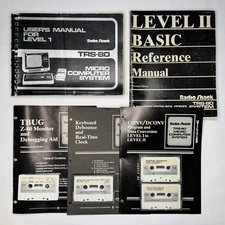Lot of (5) Radio Shack TRS-80 Books Users Manual Level 1 2 II Tandy Computer