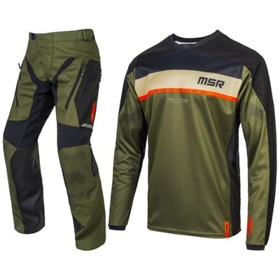 MSR Legend Offroad Dirt Bike Motocross Jersey Pants Combo Military