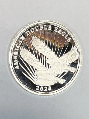 2020 Cook Islands American Double Eagle Silver Dollar 1/2 oz .999 Coin