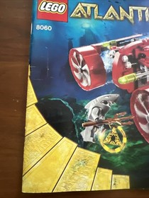 LEGO Atlantis 8060 Typhoon Turbo Sub Instruction Manual Only