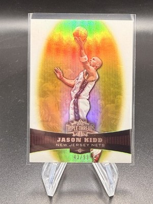 2006-07 Topps Triple Threads Gold #63 Jason Kidd #/99 New Jersey Nets
