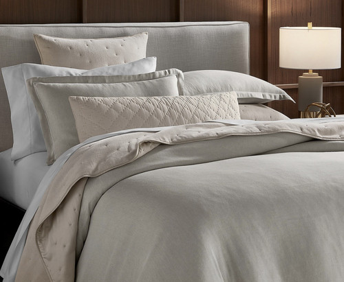 Hotel Collection Linen Full/Queen Duvet Cover Natural Set $530