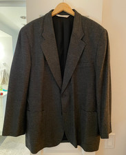 Perry Ellis Mens Gray Tweed Blazer 44XL