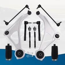 Front Suspension Control Arms + Sway Bar + Tie Rod For 2013 2014 Nissan Altima