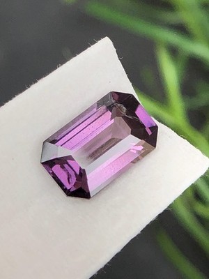 Natural Rasberry Purple Spinel Octagon Cut, Loose Gemstone( 7.5x4.7 mm & 1.25ct)