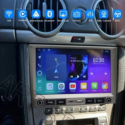 AUTOPARTS-CHYO 64G CAR STEREO RADIO FOR PORSCHE CAYMAN BOXSTER 987 CARPLAY ANDROID14 GPS FM NAV