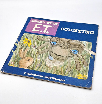 Vintage 1982 E.T. Counting Book Kingfisher UK Jody Wheeler Movie Memorabilia