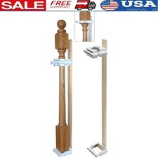 No Hole Baby Gate Mounting Kit W/ Metal Clamps Fits 2 3/4 to 3 5/8 Posts New