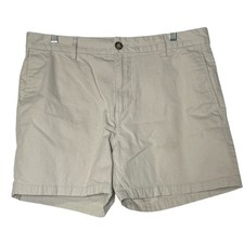 Old Navy Khaki Shorts White Slim Fit Size 34 Chinos Preppy Summer