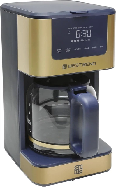 12-Cup Machine à café programmable avec sélecteur de force Brew