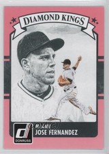 2016 Panini Donruss Diamond Kings Pink Border Jose Fernandez #15 0c6