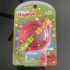 Micro Hungry Hungry Hippos Game 3 1/2" x 2 1/2" From Tara Toy -NIP Free Shipping