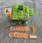 Vintage 1989 TMNT Pizza Thrower Tank Playmates 100% Complete & WORKS Nice Shape