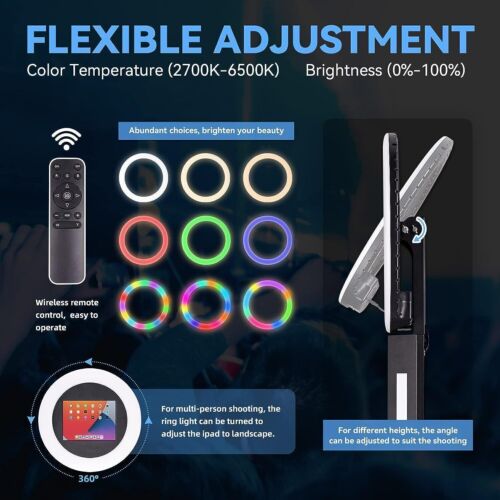 iPad Photo Booth Shell W/ LED Ring light Selfie Photobooth Stoer for weddings - Picture 4 of 10