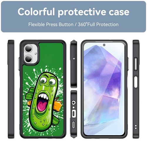 screaming pickled cucumbers For Samsung A15 A16 S23 S24 S25 Ultra FE Rugged Case - 第 8/25 張圖片
