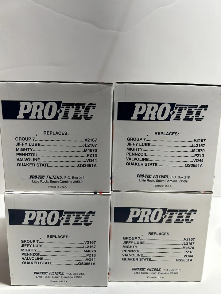 * Nuevo filtro de aceite de motor Pro-Tec 158 LOTE DE 4 Foto 3 de 4