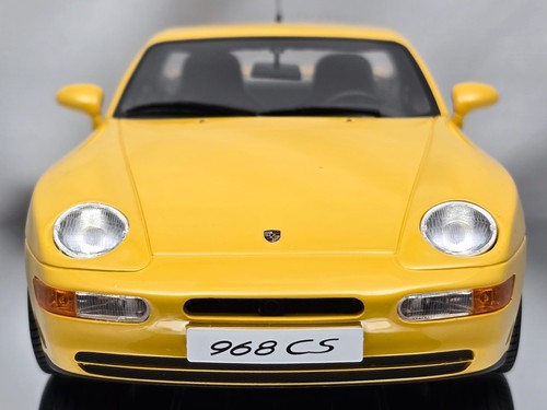 Coche modelo GT Spirit Porsche 968 CS Club Sport 1992 resina amarilla 1:18 - Imagen 5 de 14