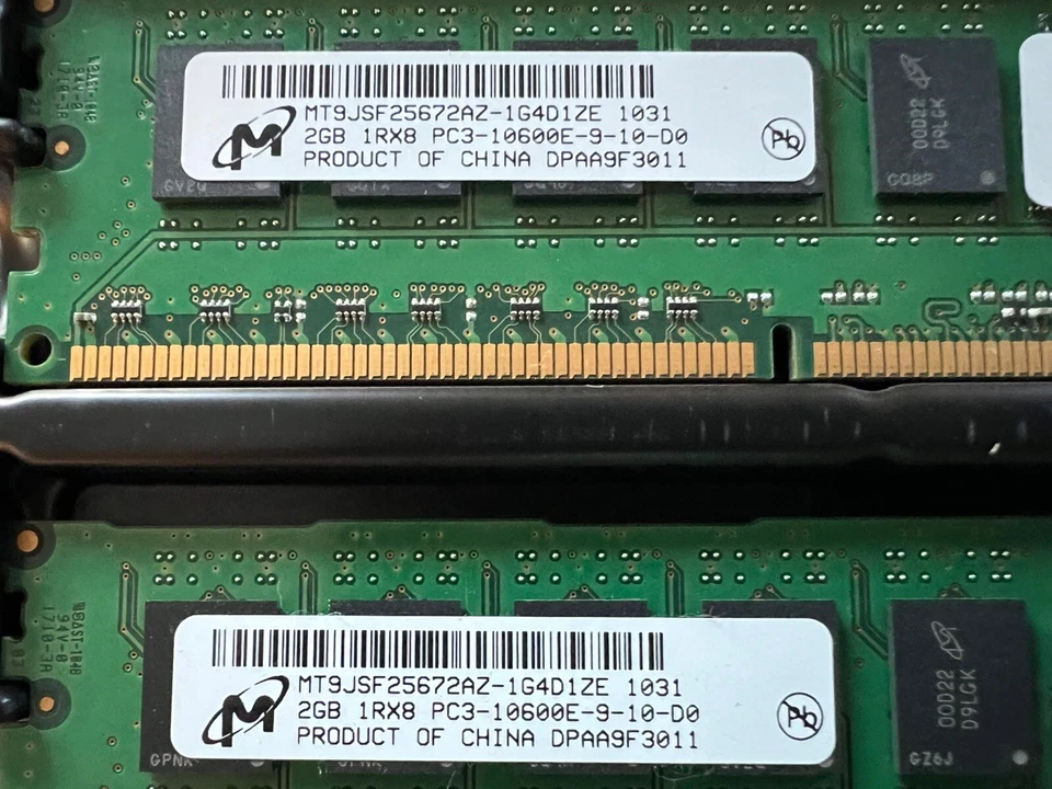 4gb LOT OF 2 (2x2gb) Apple Memory module 2GB MC727G/A PC3-10600E MT9JSF25672AZ - Image 4 of 4