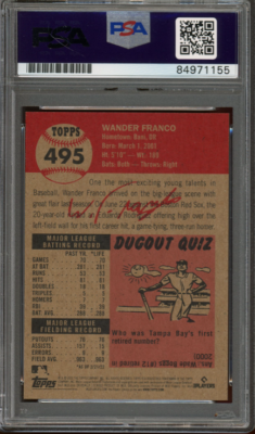 Wander Franco Signed/Autographed 2022 Topps Rookie Card Auto