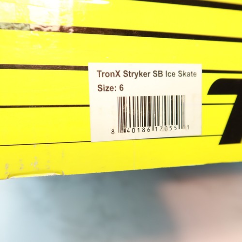Patines de hockey en línea TronX Stryker SB para hombre negros con cordones sobre hielo talla 6D - Imagen 9 de 9