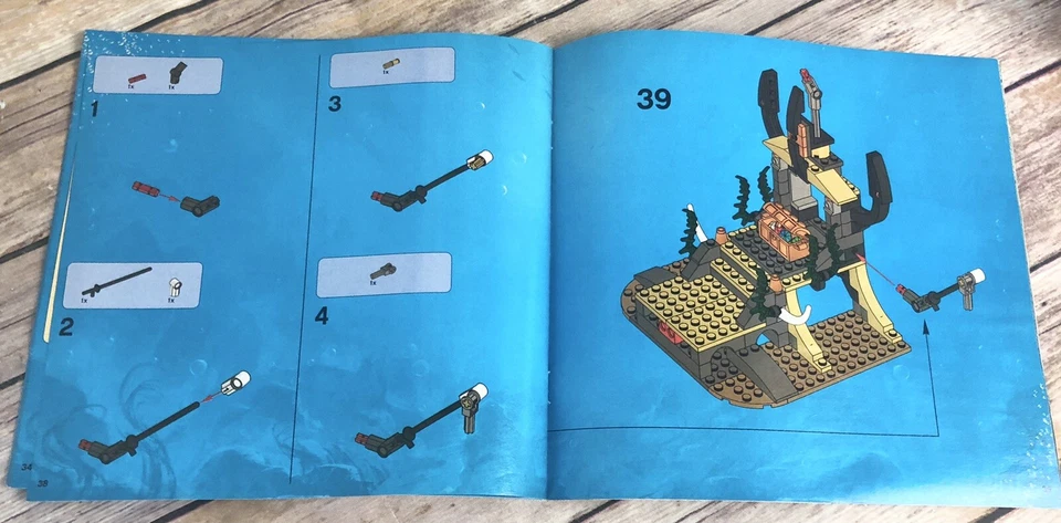 LEGO Atlantis 8061 Set Of Instructions MANUALS ONLY NO BRICKS!! - Image 3 of 4