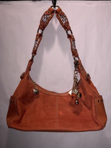 Kathy Van Zeeland Suede Faux Leather Hobo Shoulder Bag Size 30 x 19 x 12 cm @KD - Picture 1 of 11